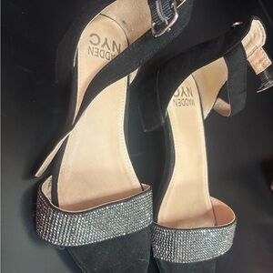 Madden NYC Black and Silver girls Shoes 2y